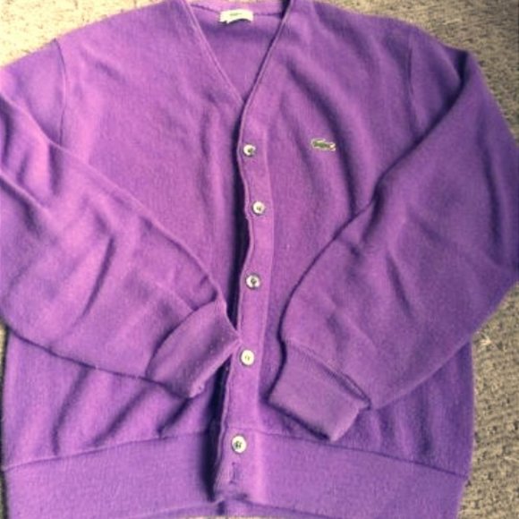 purple lacoste sweater
